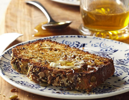 Seeded whole-grain quick bread