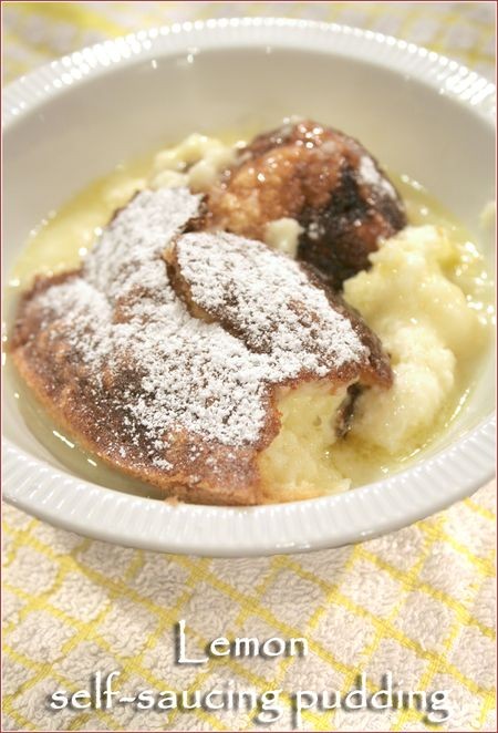 Self-saucing lemon pudding