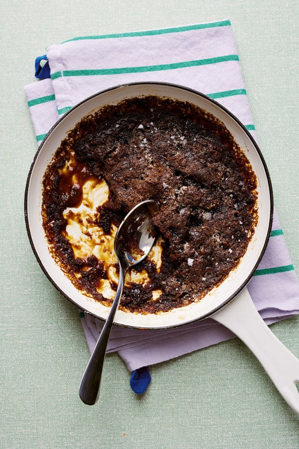 Self-saucing sticky toffee pudding