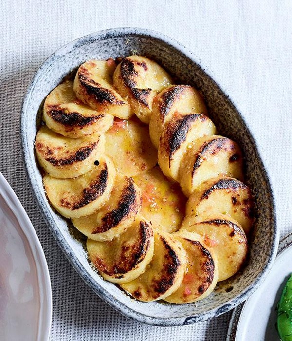 Semolina and Pyengana cheddar gnocchi, crushed tomato and olive oil