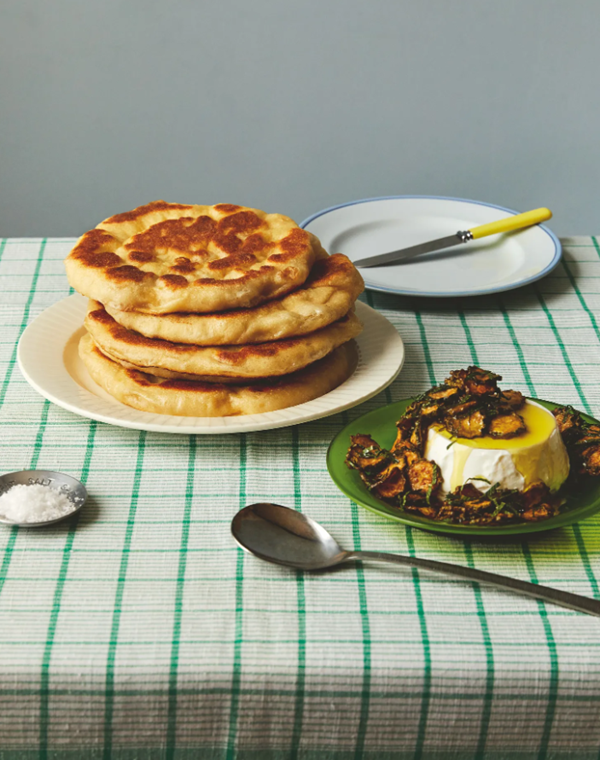 Semolina flatbreads with scapece