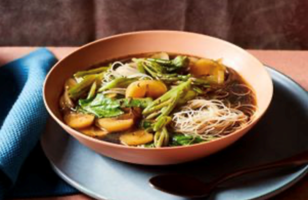 Semur with okra and cassava