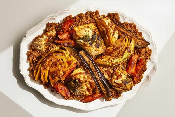 Senegalese jollof rice and fish (Thiéboudienne) [Bintou N'Daw Young]