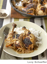 Senegalese-style grilled chicken with lemon and onions
