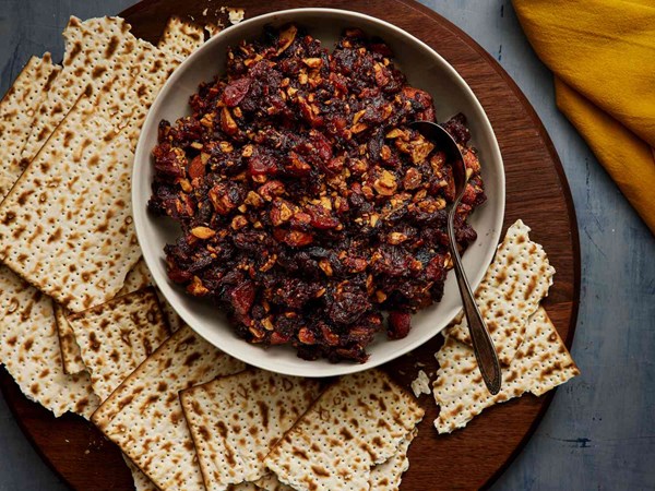 Sephardic-style charoset with dried fruit and nuts