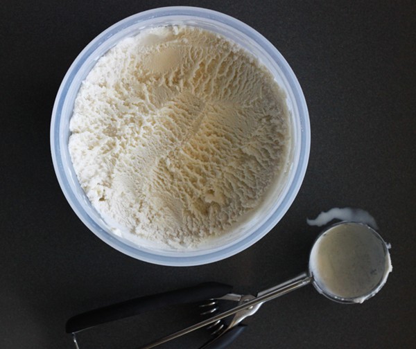 Serious vanilla ice cream
