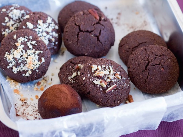 Seriously chocolate pecan cookies