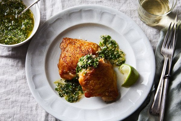 Sesame & cilantro gremolata