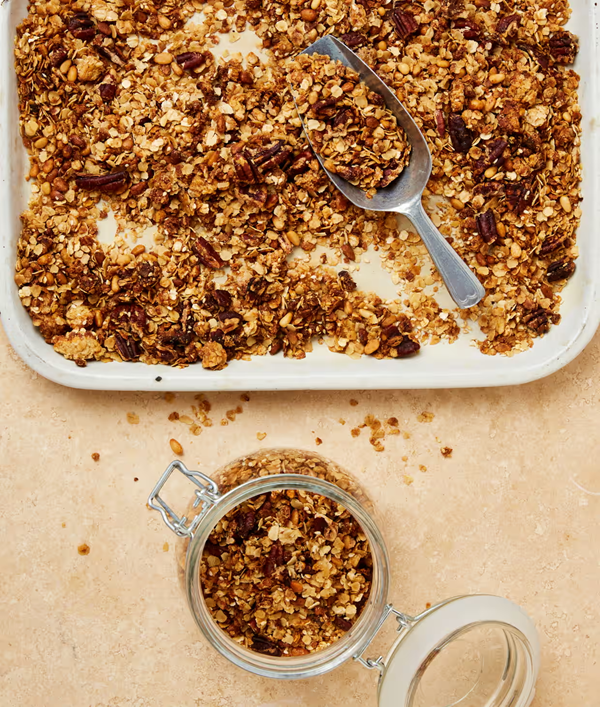 Sesame and pine nut air fryer granola