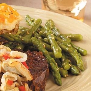 Sesame asparagus