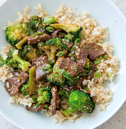Sesame beef and broccoli stir-fry