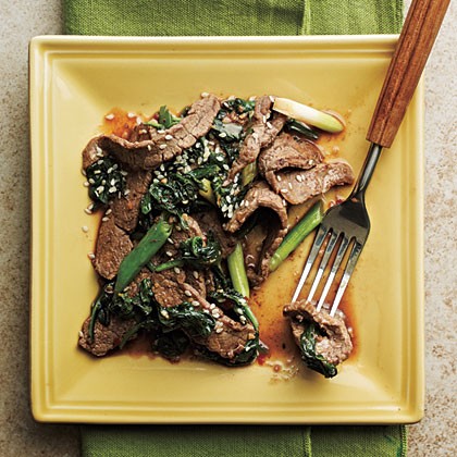 Sesame beef stir-fry