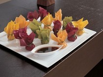 Sesame cashew dumplings