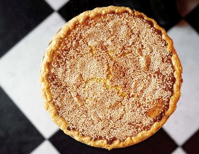 Sesame chess pie