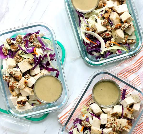 Sesame chicken salad bowls