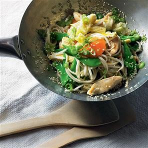 Sesame chicken stir-fry