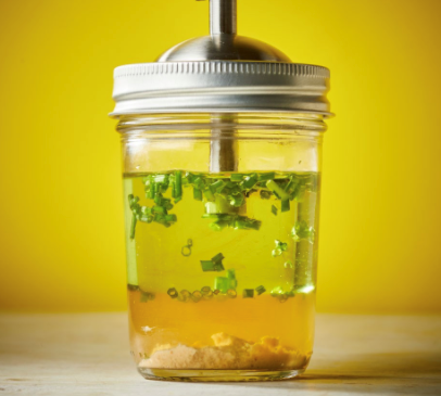 Sesame-cider vinaigrette
