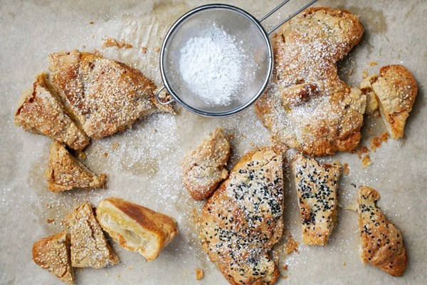 Sesame croissants