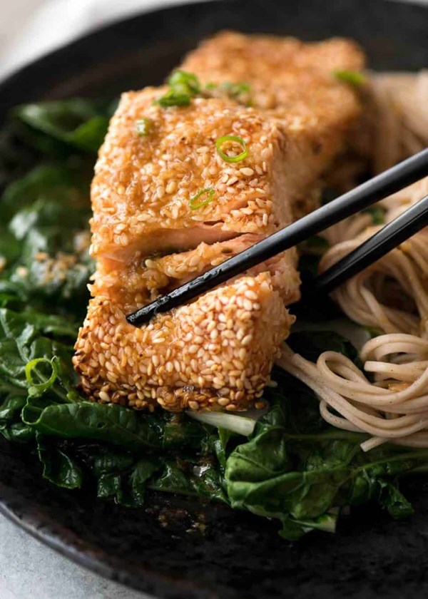 Sesame crusted salmon