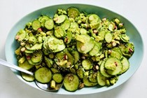 Sesame cucumber and avocado salad