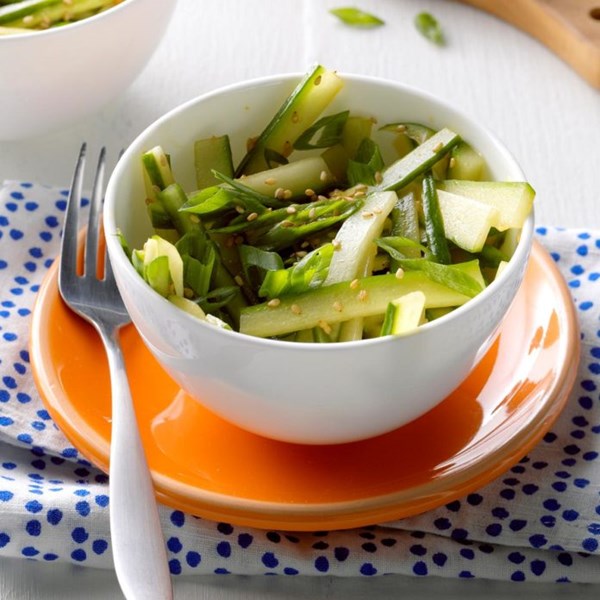 Sesame-ginger cucumber salad