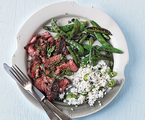 Sesame-ginger flap steak