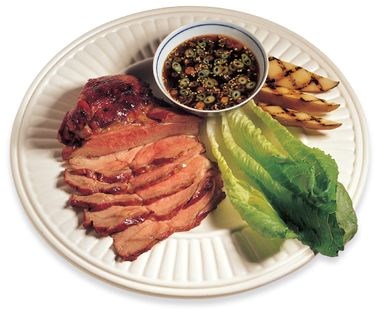 Sesame-ginger leg of lamb