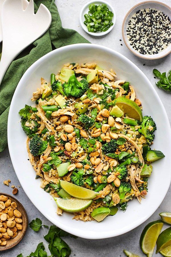 Sesame ginger rice salad 