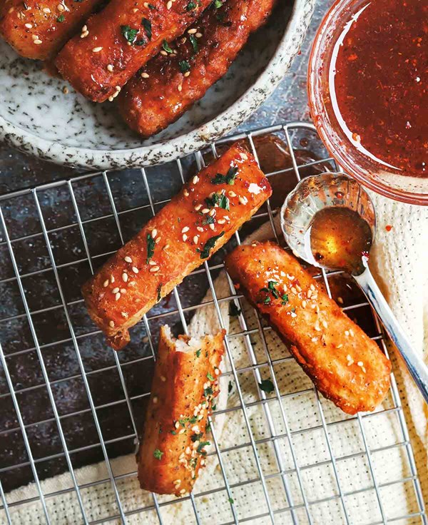Sesame halloumi fries 