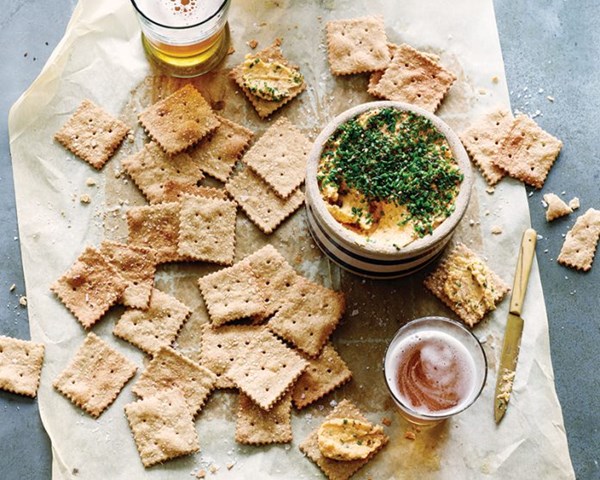 Sesame-IPA saltines