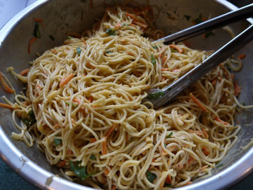 Sesame noodle salad