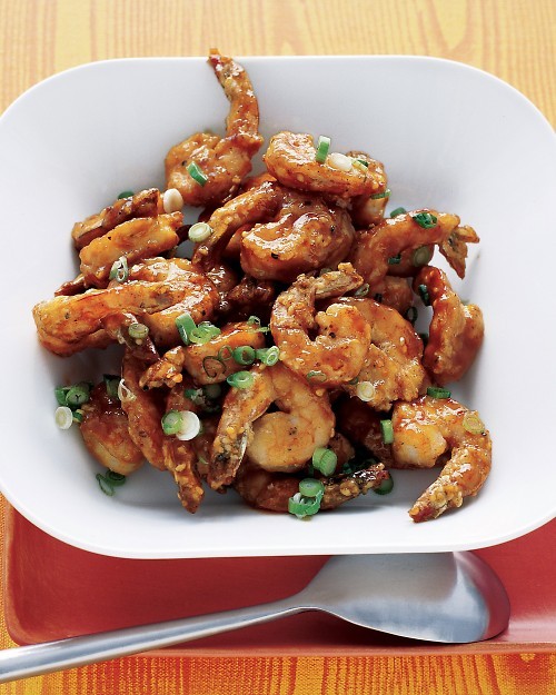 Sesame orange shrimp