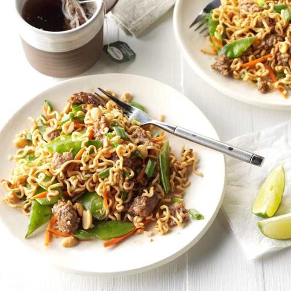 Sesame ramen salad 