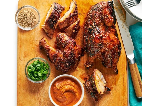 Sesame roast chicken 