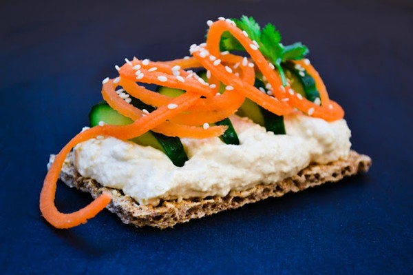 Sesame Ryvita stacks