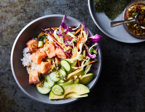 Sesame salmon bowls [Kay Chun]