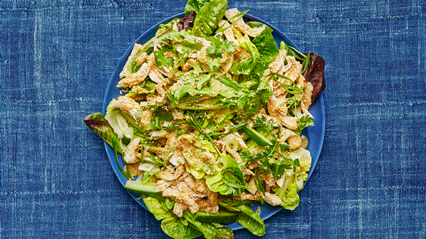 Sesame-scallion chicken salad