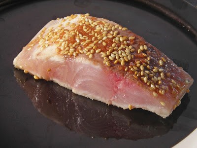 Sesame seared yellowtail