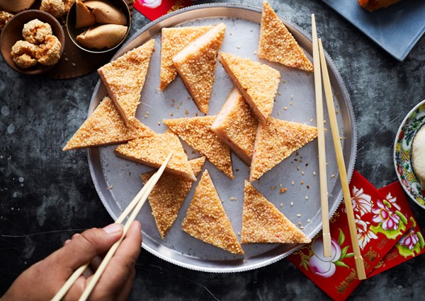 Sesame seed prawn toast