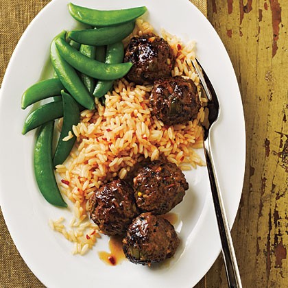 Sesame-soy meatballs