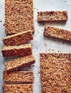Sesame spiced flapjacks