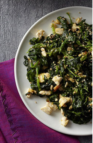 Sesame spinach and tofu