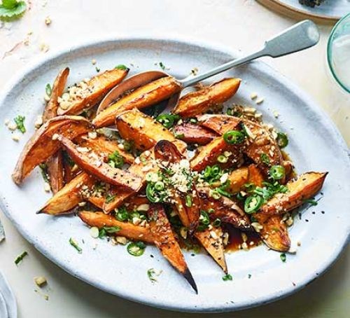 Sesame sweet potatoes