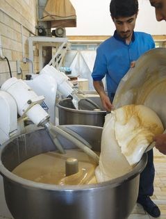 Sesame tahini halva (Halvardeh)