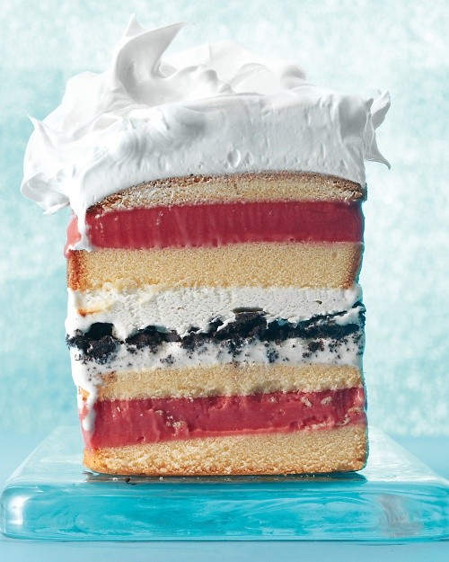 Seven-layer ice cream cake