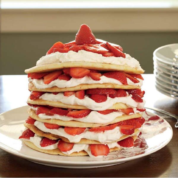 Seven-layer strawberry torte