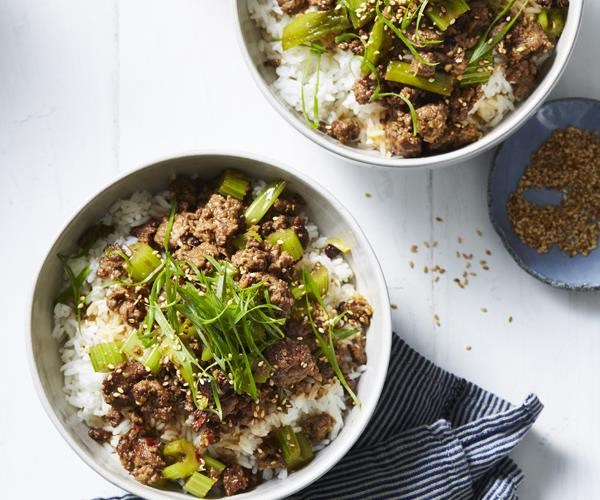 Shaanxi-style lamb with cumin and celery