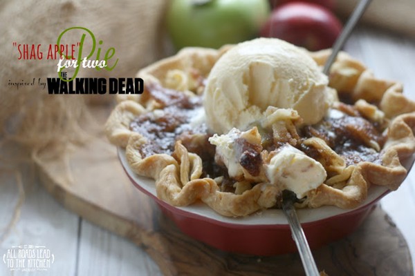 "Shag apple" pie for two