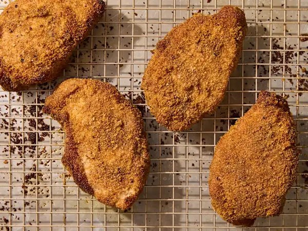 Shake and bake pork chops