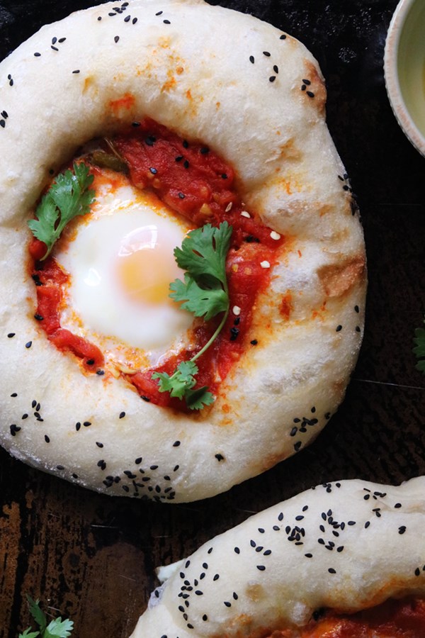 Shakshouka focaccia